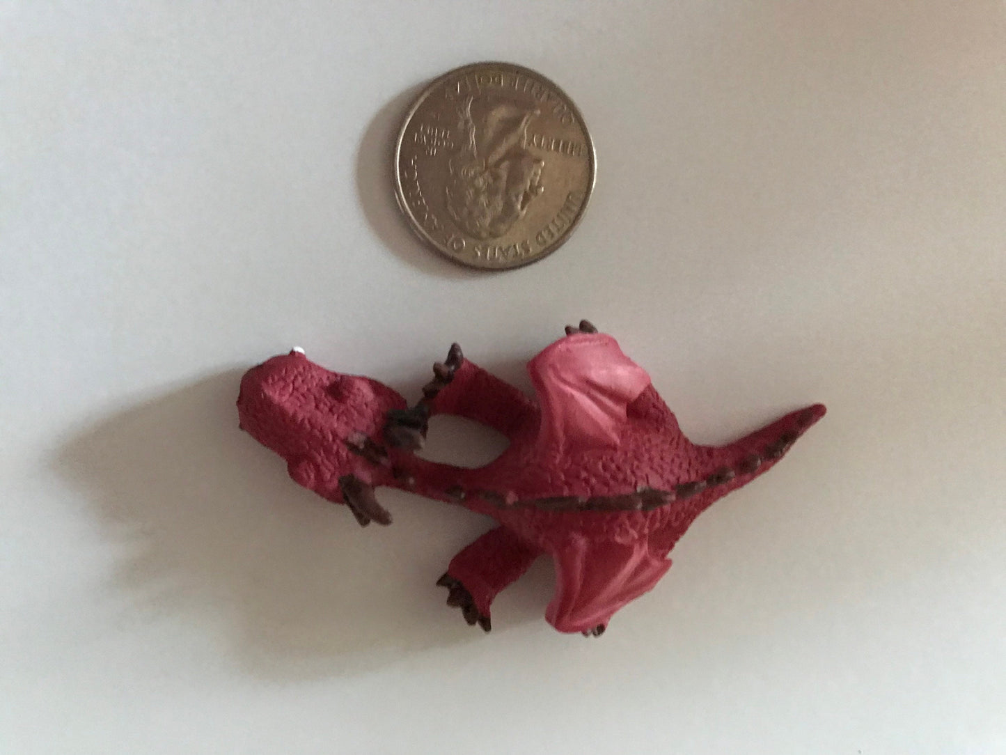 Adorable sleeping red dragon enchanted dragon, enchanted garden supply, fairy garden supplies, miniature dragon