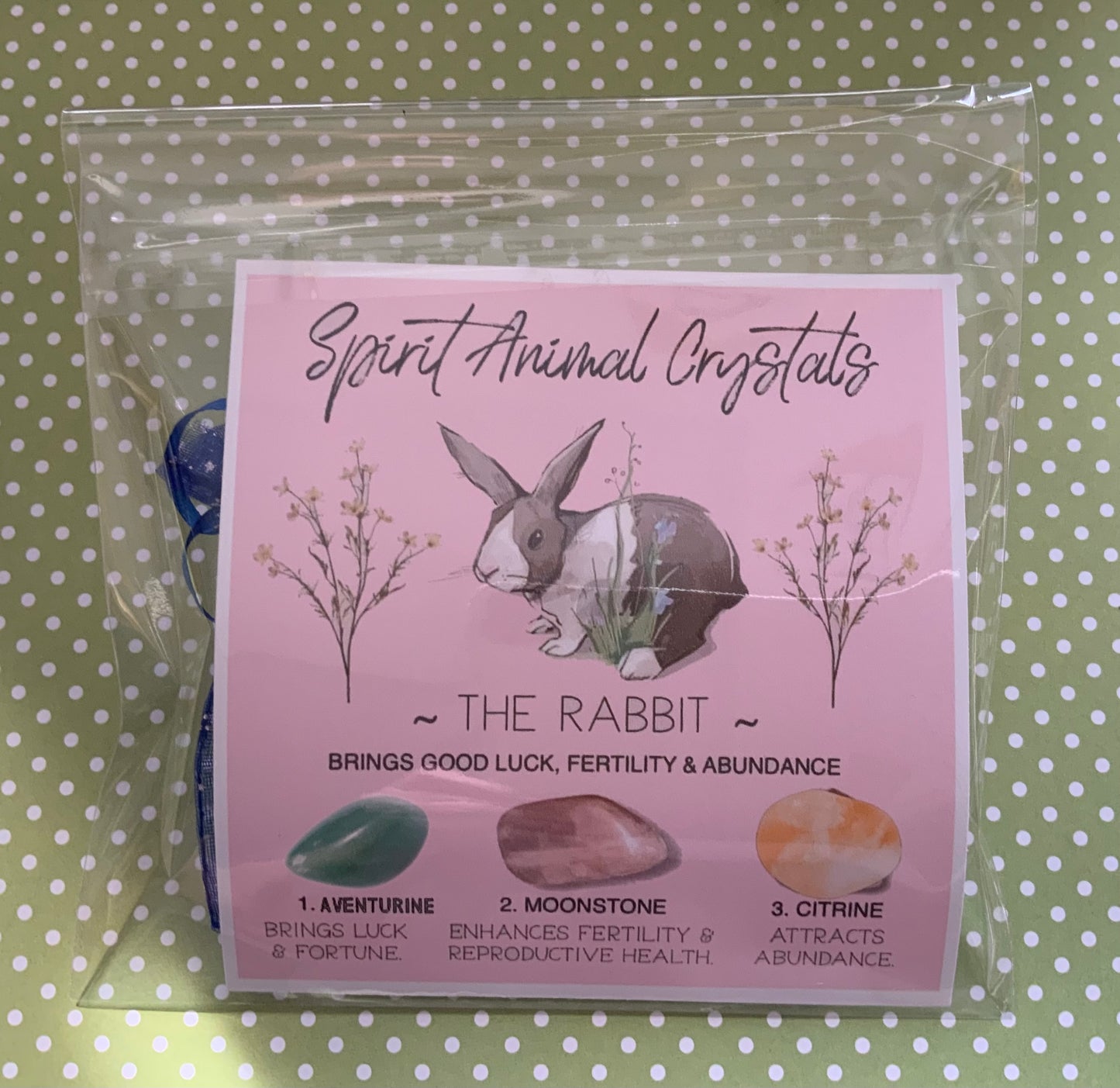Spirit animal crystal gift set - The Rabbit