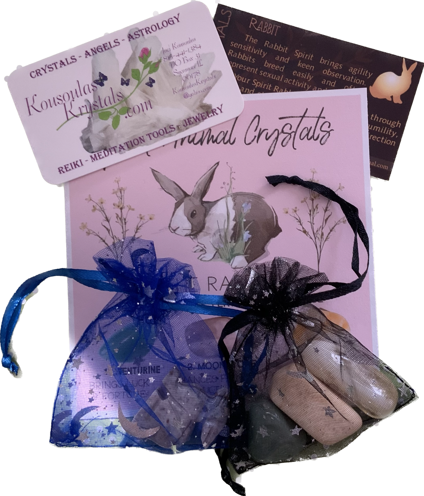 Spirit animal crystal gift set - The Rabbit