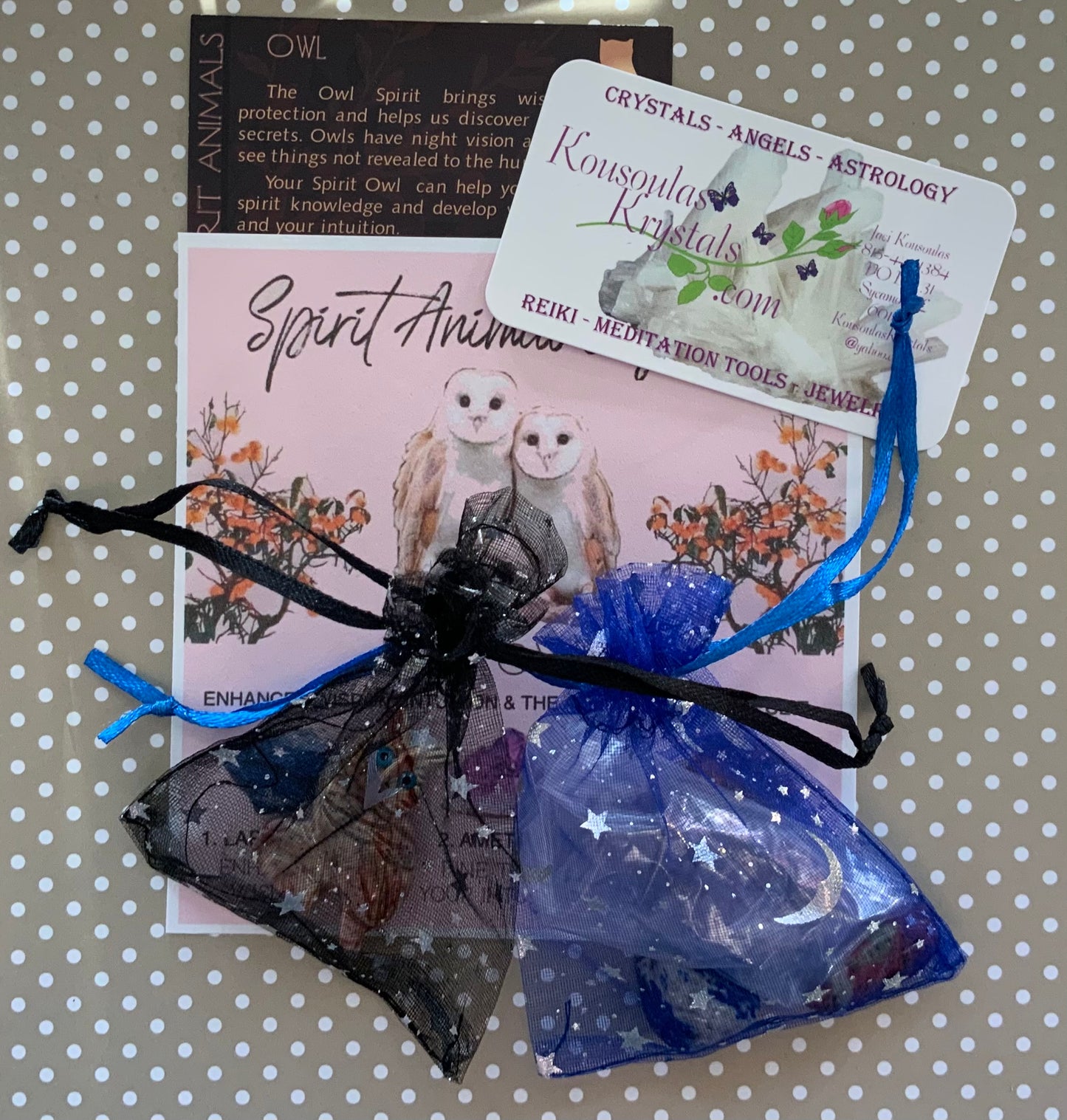 Spirit animal crystal gift set - The Owl