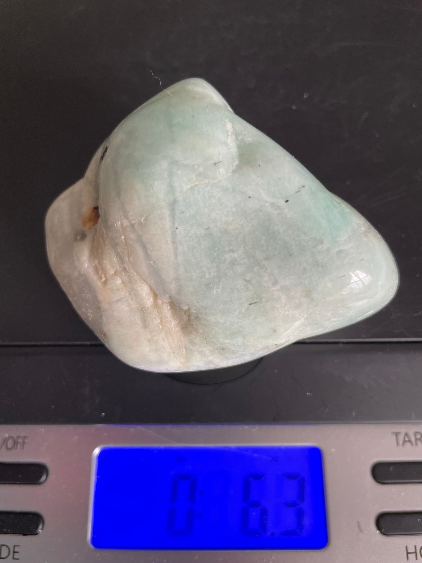 Jumbo Amazonite weighs 6.3 ounces