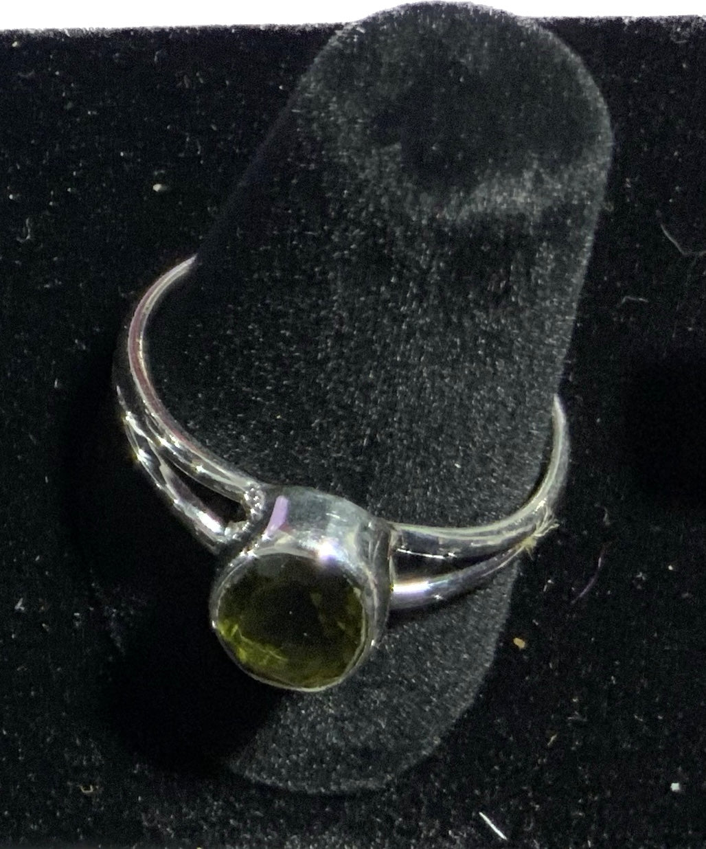 Stunning Moldavite Ring Size 8