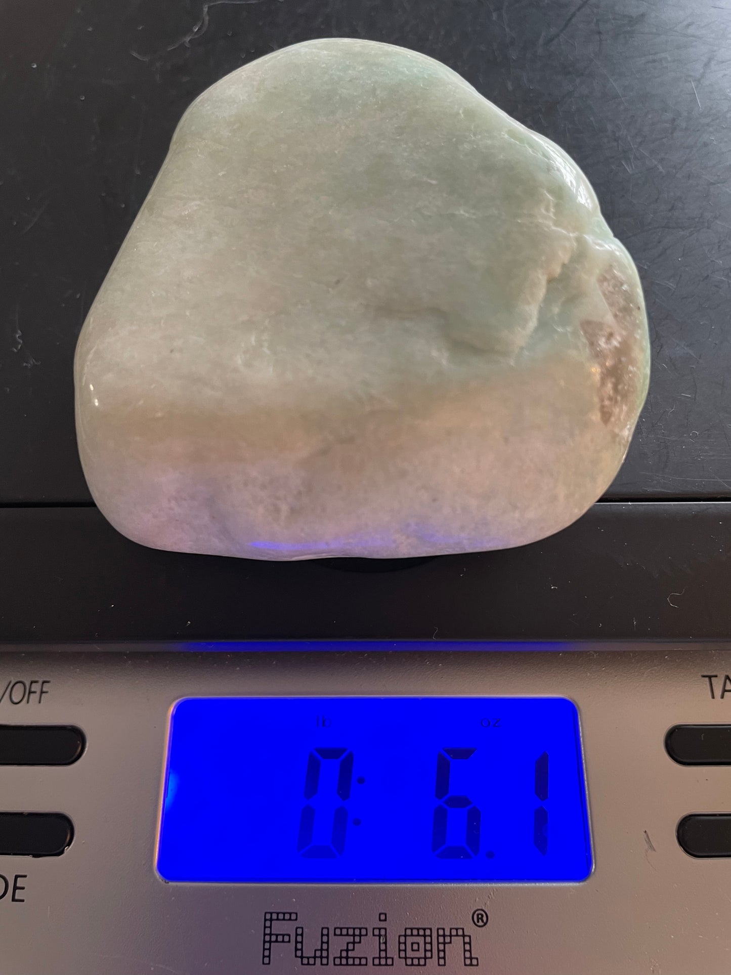 Jumbo Amazonite weighs 6.1 ounces