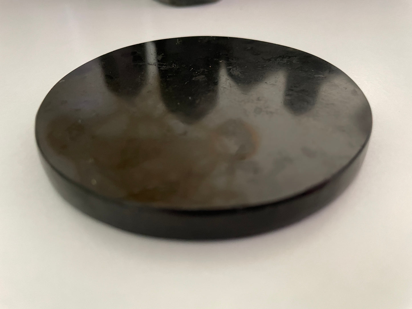 Medium Black Tourmaline Charging Plate