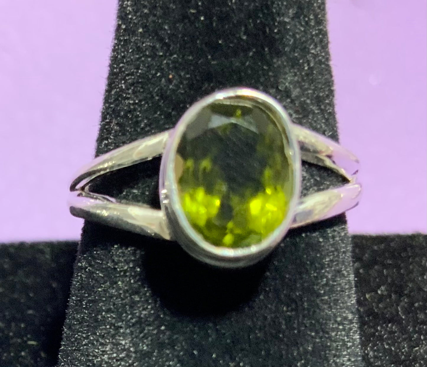 Moldavite Ring Size 7