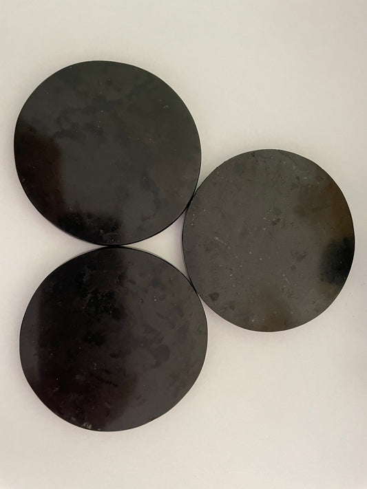 Medium Black Tourmaline Charging Plate