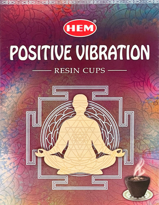 Hem Resin Cups - Positive Vibration (Pack of 10)