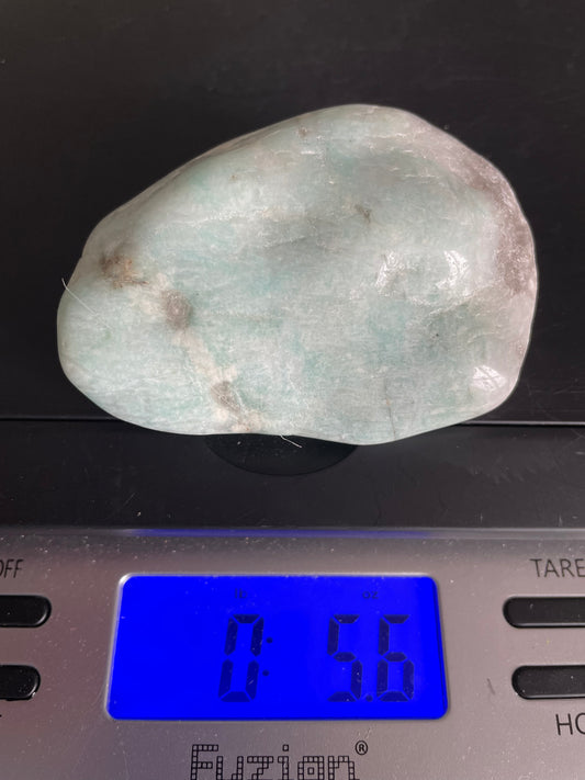 Jumbo Amazonite weighs 5.6 ounces