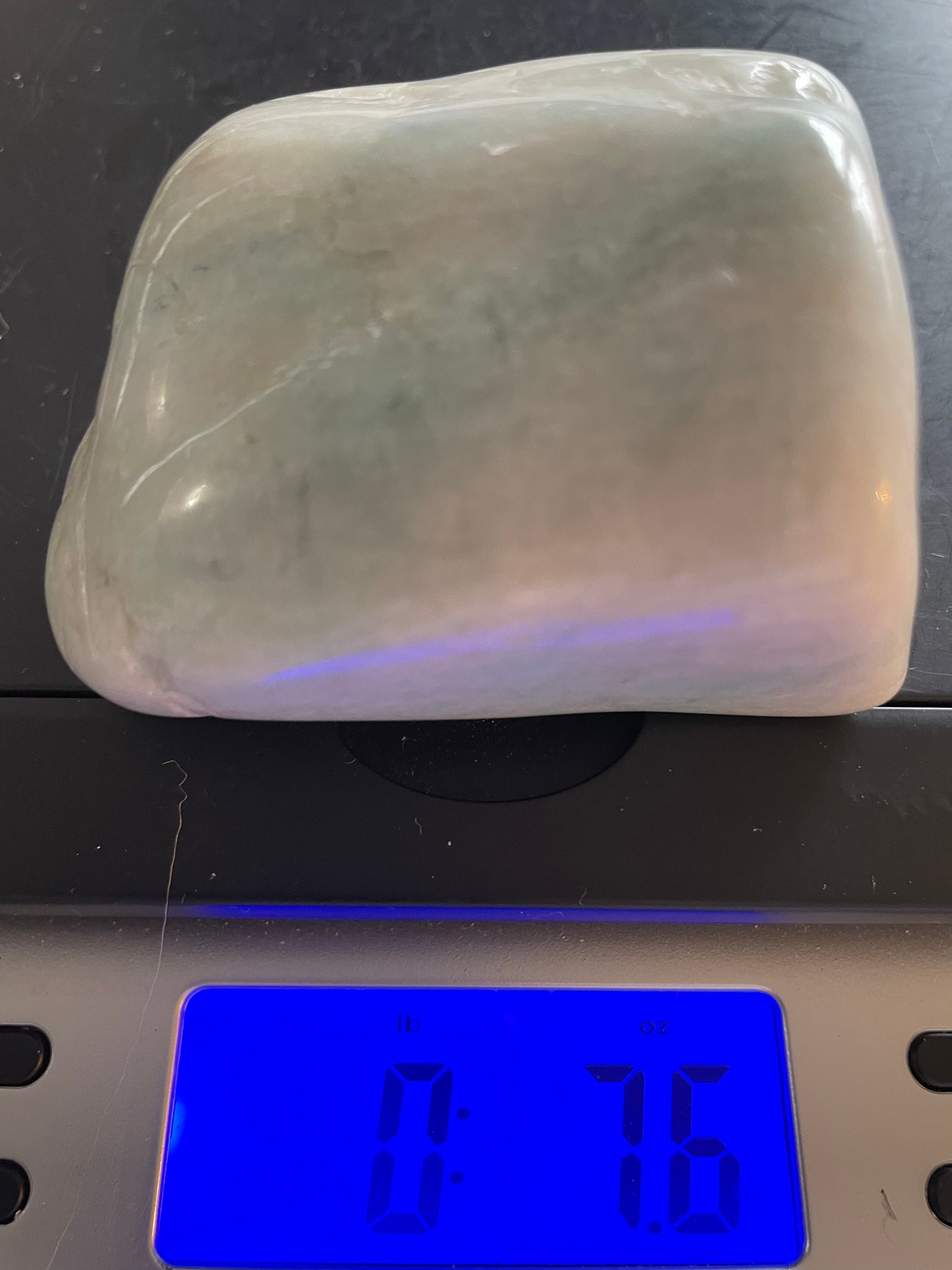 Jumbo Amazonite weighs 7.6 ounces