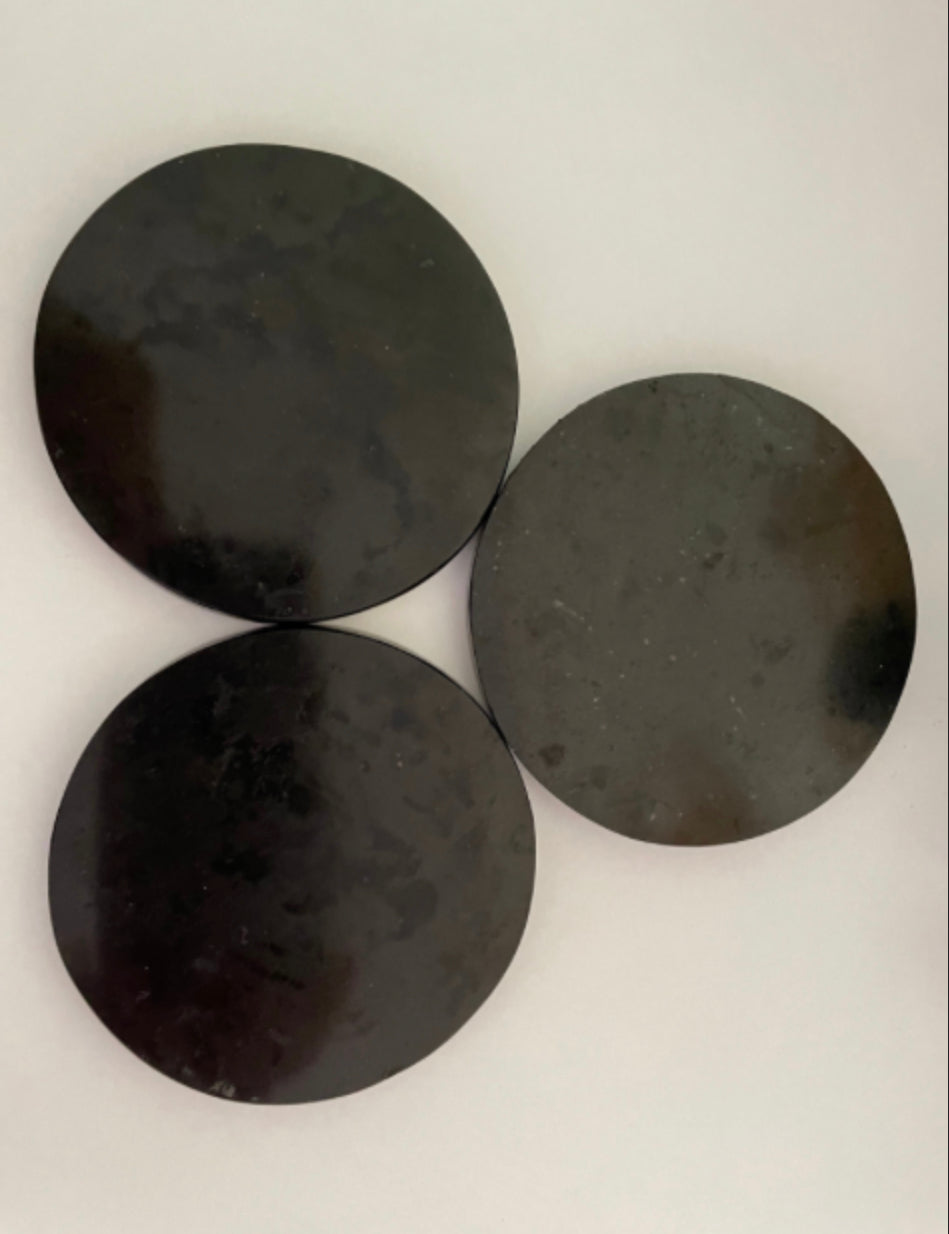 Small Black Tourmaline Charging Plate