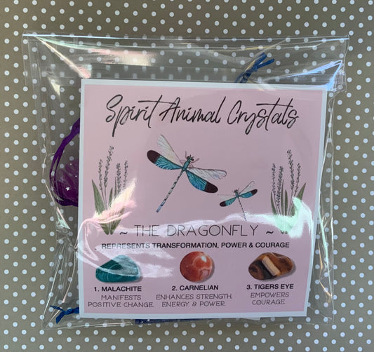 Spirit animal crystal gift set - The Dragonfly