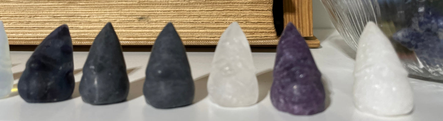 Assorted gnome crystals