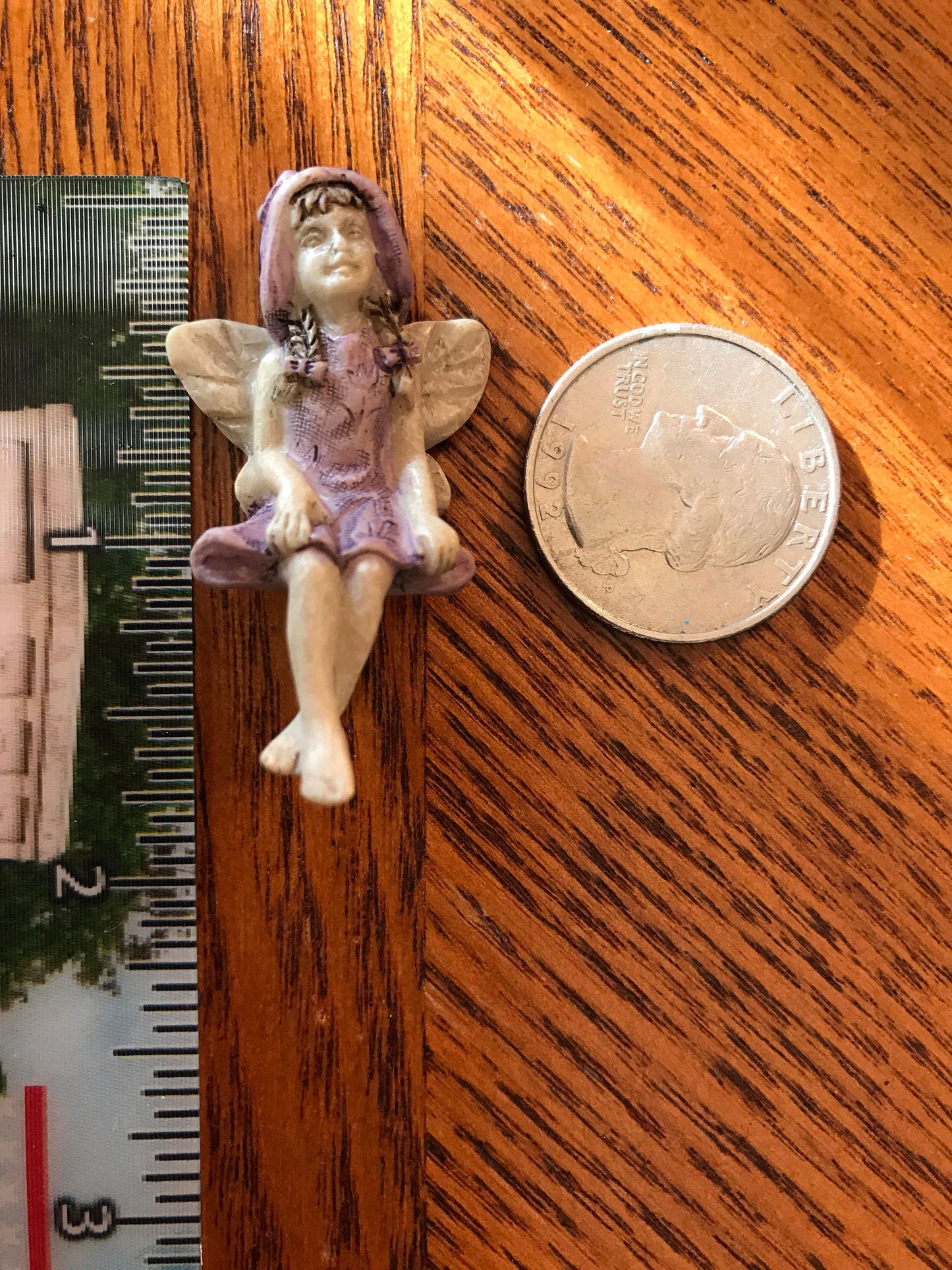Miniature Teeny tiny itty bitty Sitting Fairy Betty