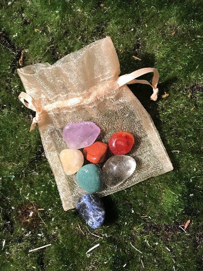 Set of 7 Chakra crystals/stones Meditation stones meditation crystals Chakra energy stones clearing crystals meditation tools chakra set