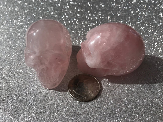 Rose Quartz skull for meditation, one rose quartz skull, meditation, clearing energy, esoteric skull, powerful energy skulls for downloads