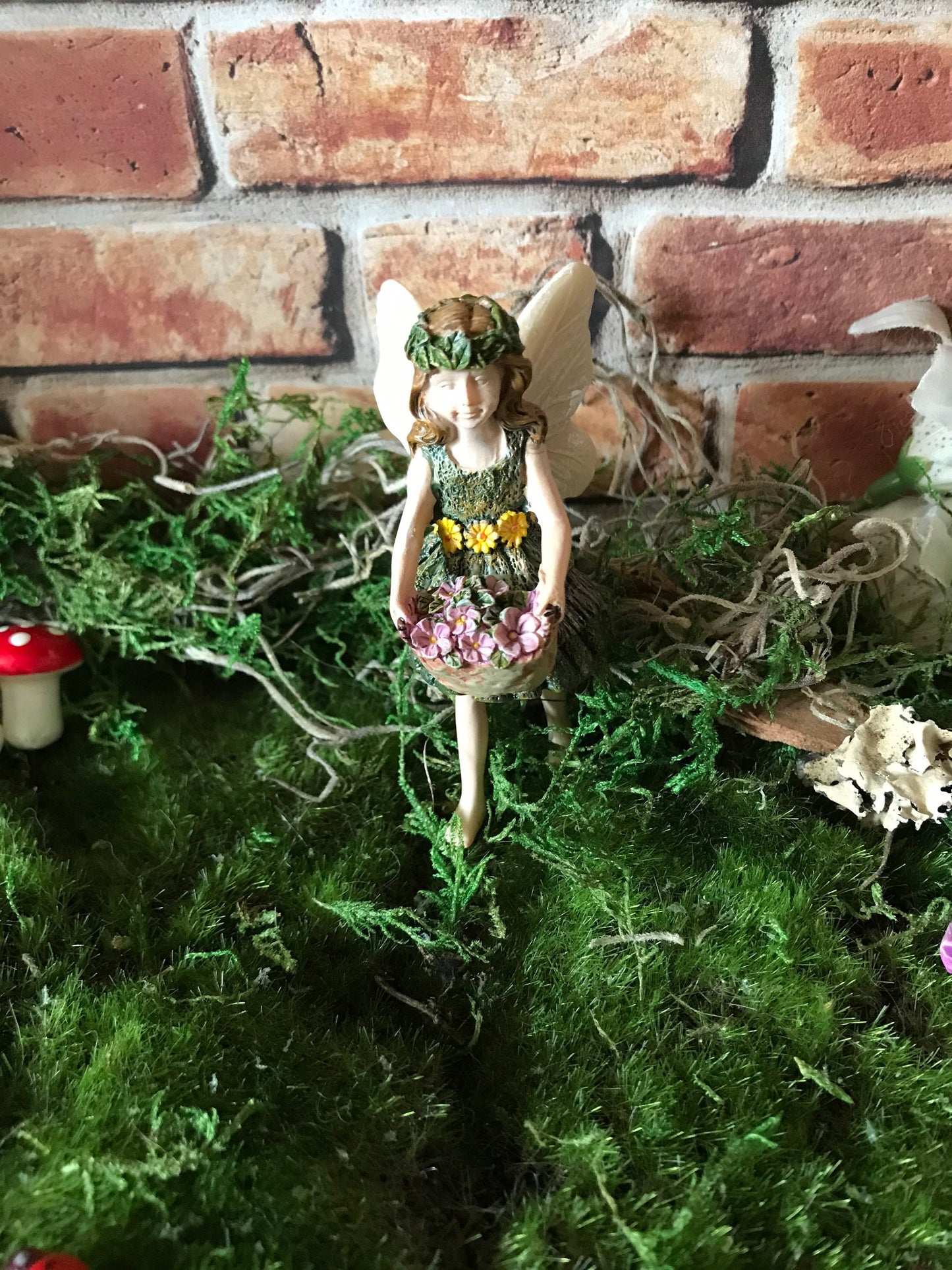 Sweet fairy girl with flowers