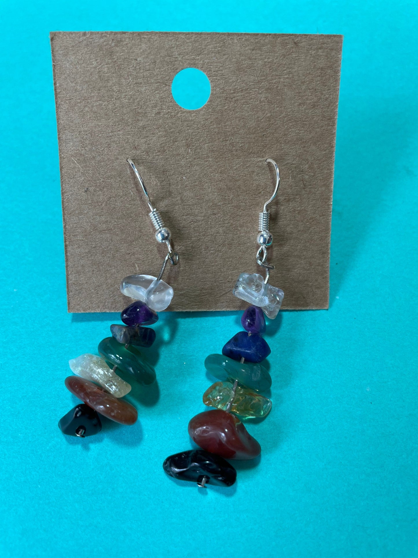 Beautiful Chakra earrings Chakras 1 through 7 are represented in this set