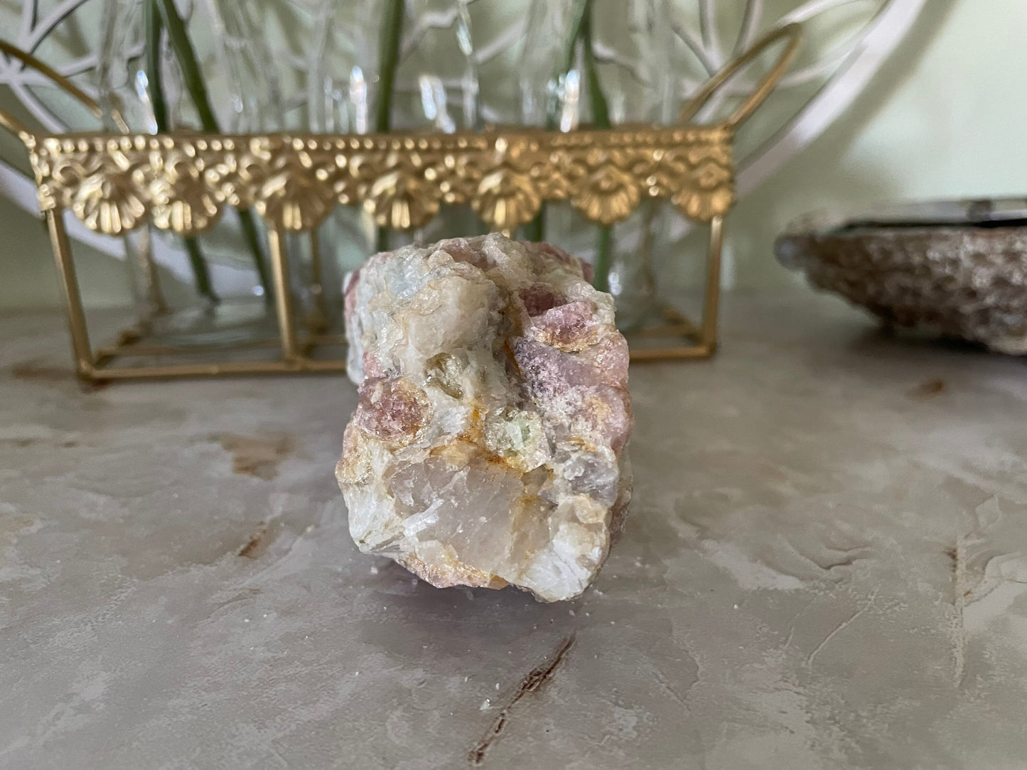 Stunning 14.3 ounce Rough Pink Tourmaline