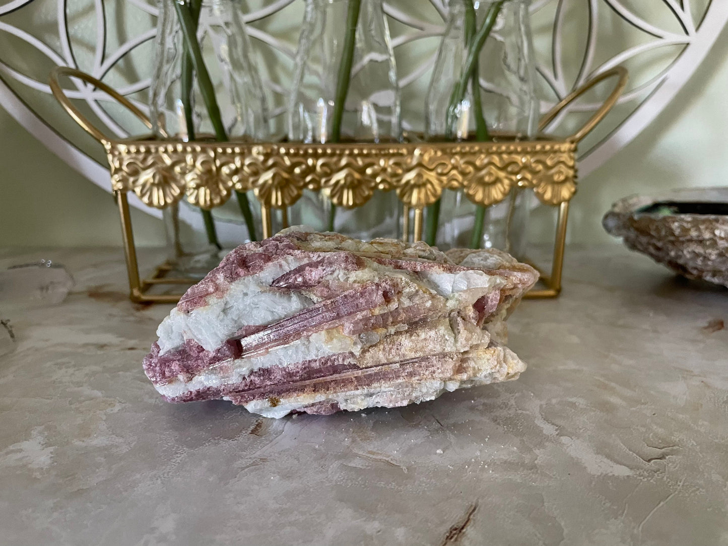 Stunning 14.3 ounce Rough Pink Tourmaline