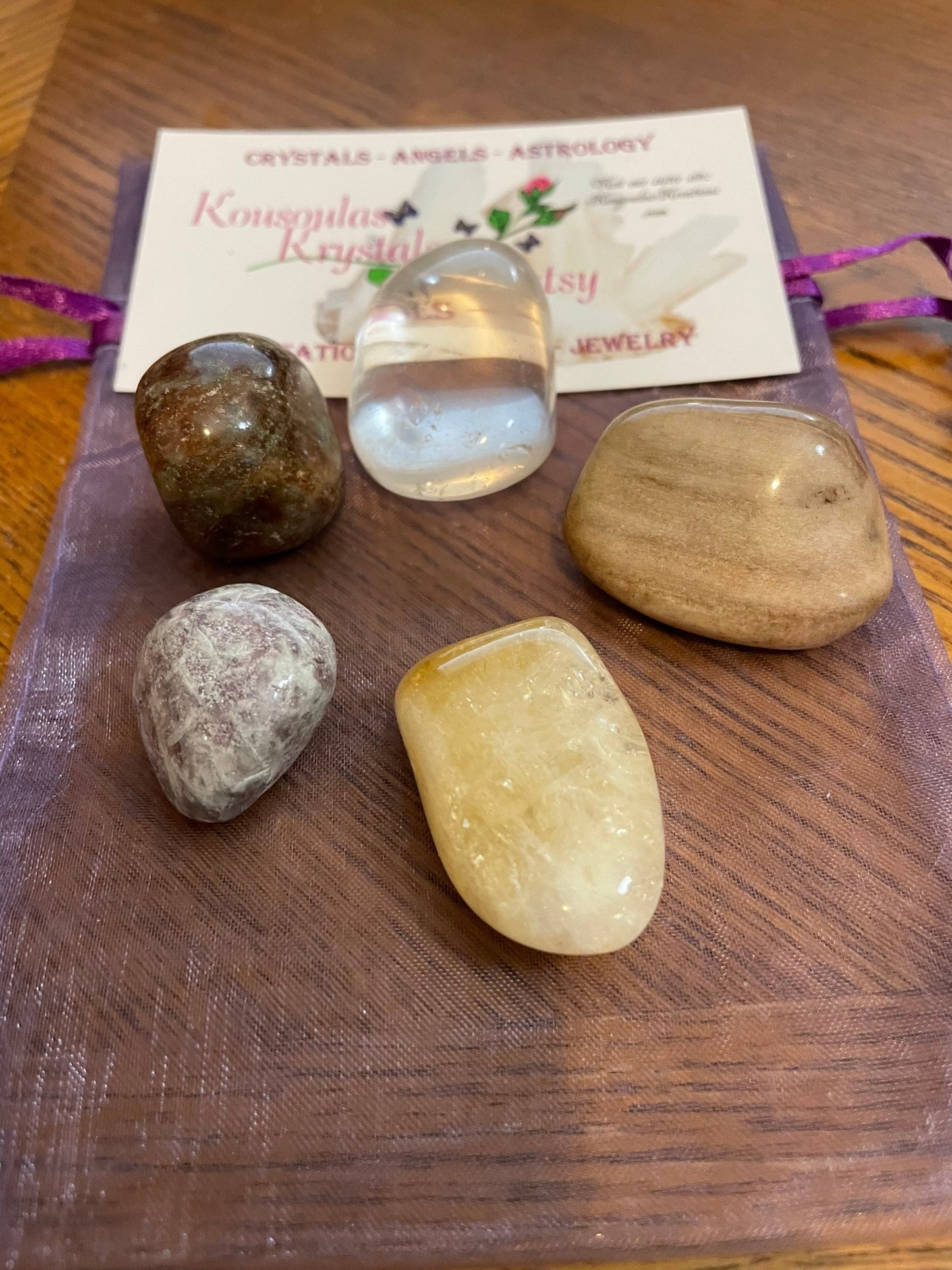 Business Empowerment Crystal Set Large tumble stones