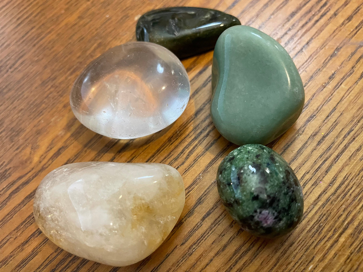 Five piece crystal Success Empowerment set large stones