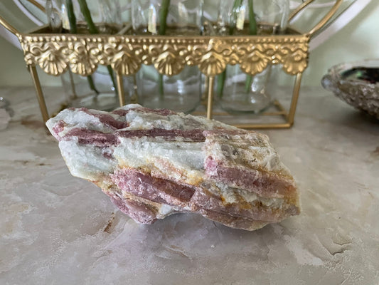 Stunning 14.3 ounce Rough Pink Tourmaline