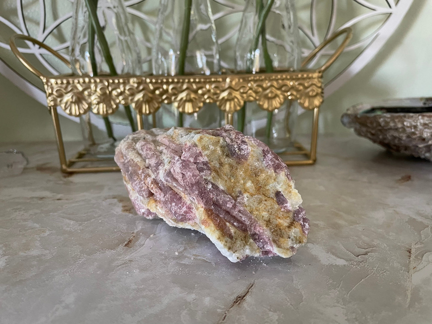 Stunning 14.3 ounce Rough Pink Tourmaline