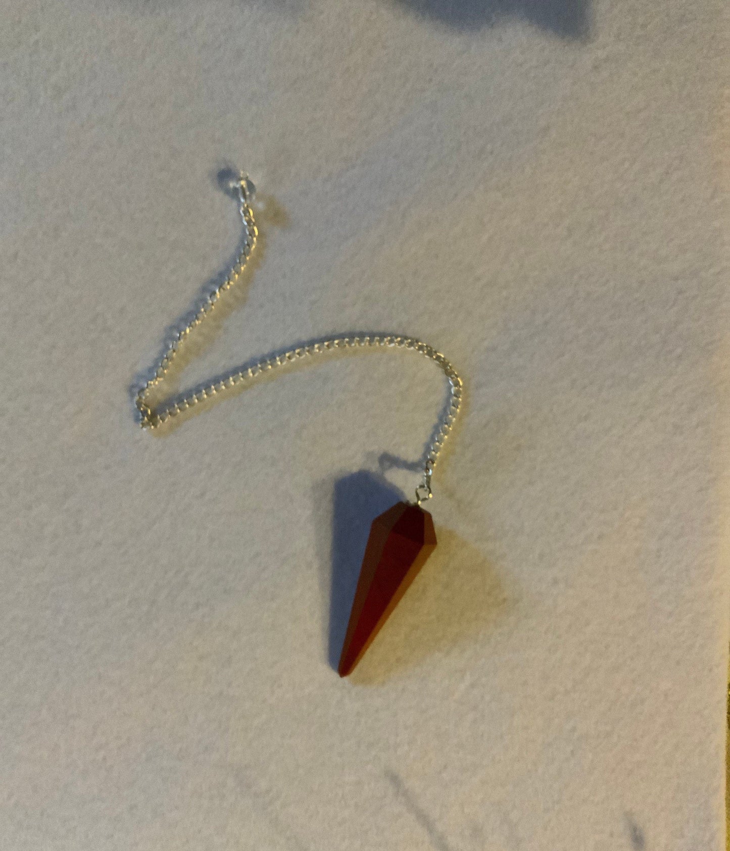 Lovely Red Jasper Pendulum 1.85”
