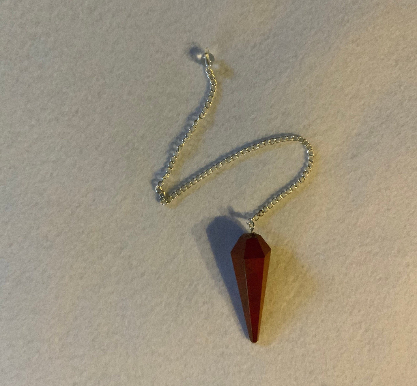 Lovely Red Jasper Pendulum 1.85”