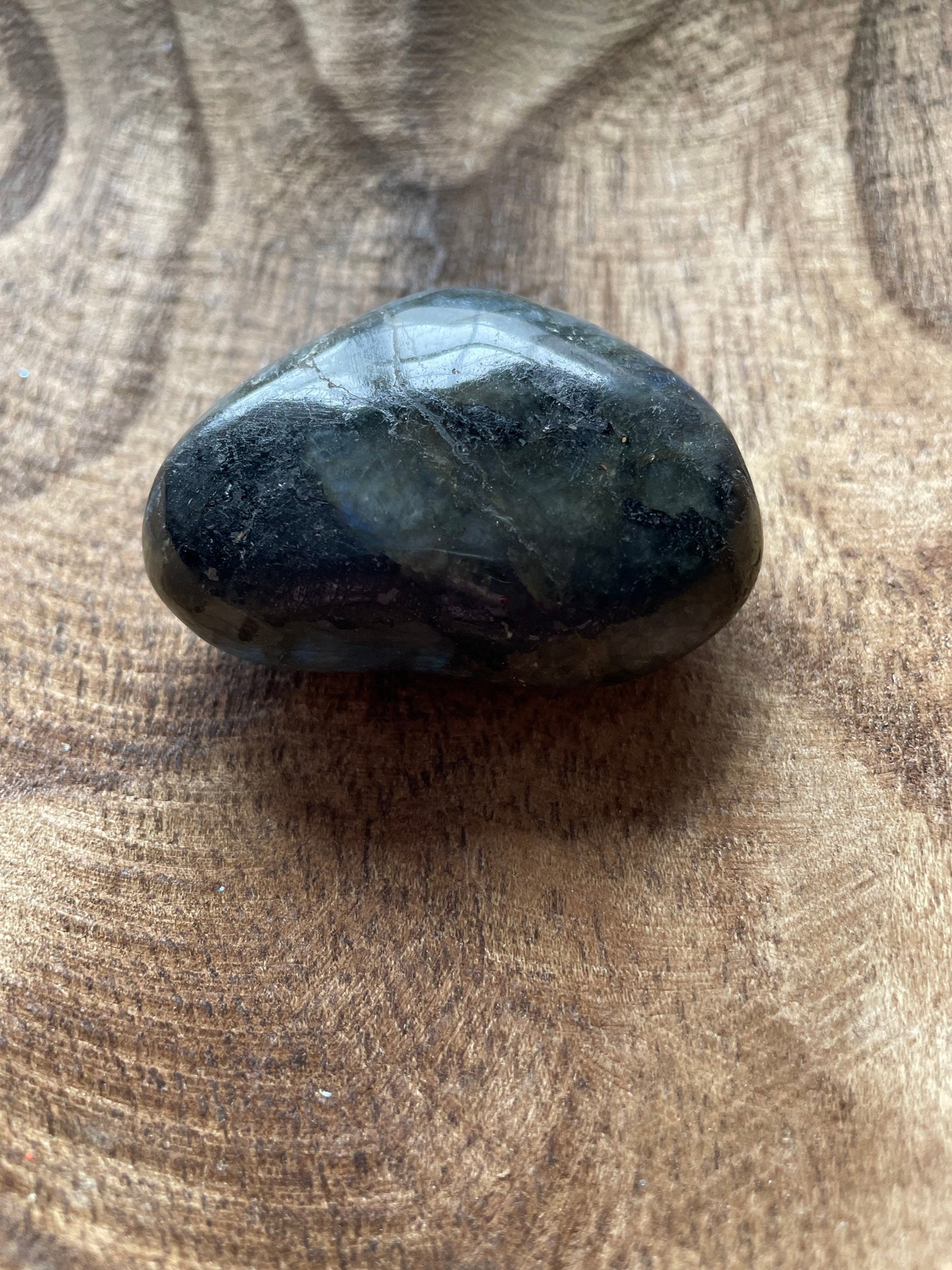 Magnificent Labradorite Heart 2.9 ounces Awesome flash