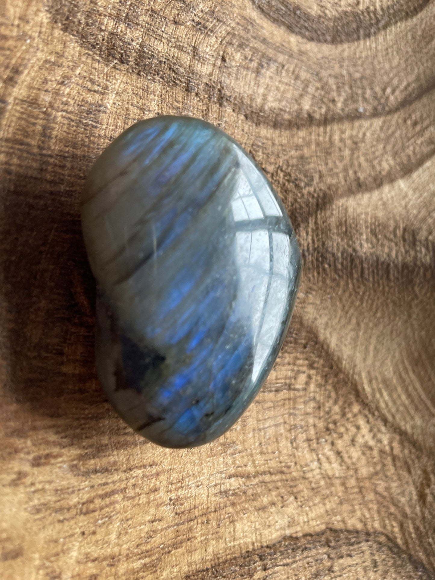 Magnificent Labradorite Heart 1.6 ounces Awesome flash