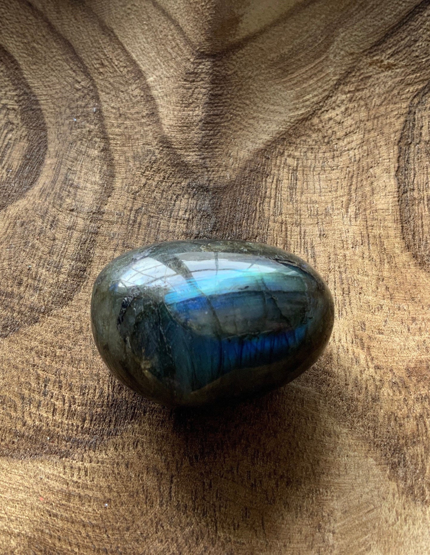 Pretty Labradorite Heart 4.3 ounces Nice flash