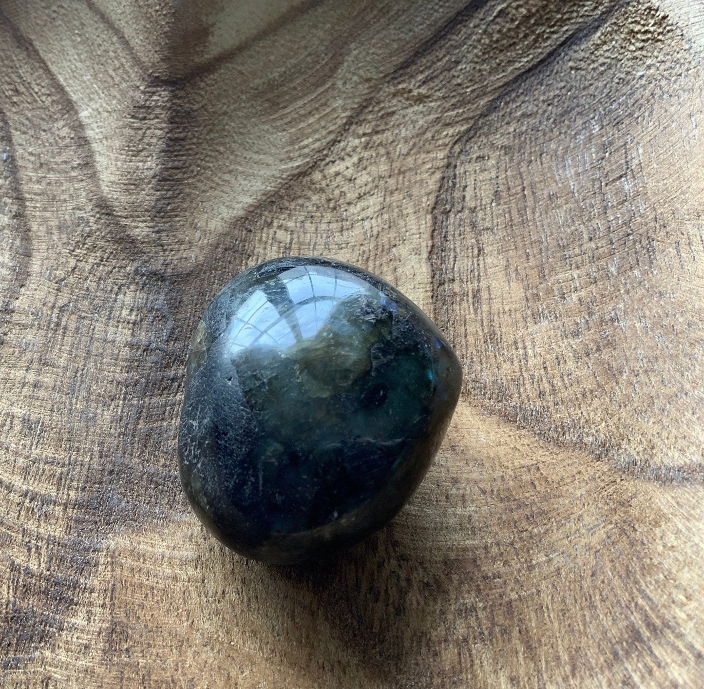 Pretty Labradorite Heart 4.3 ounces Nice flash