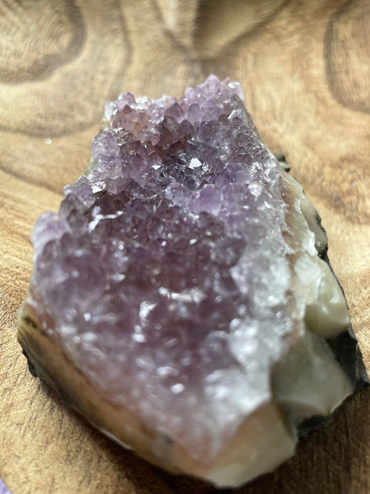 Pretty Uruguay amethyst cluster is a perfect gift for any Aquarius or February birthday