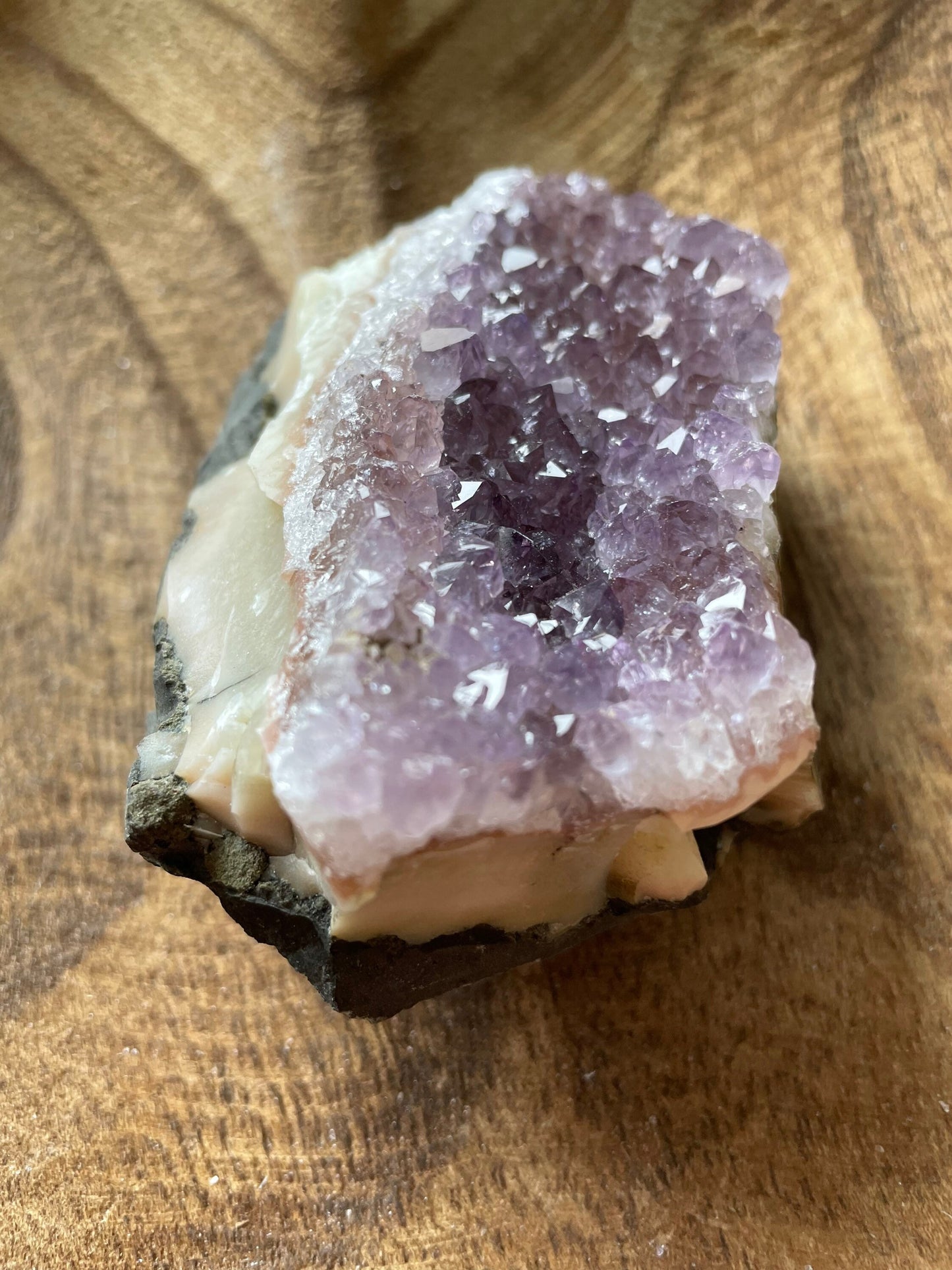 Pretty Uruguay amethyst cluster is a perfect gift for any Aquarius or February birthday