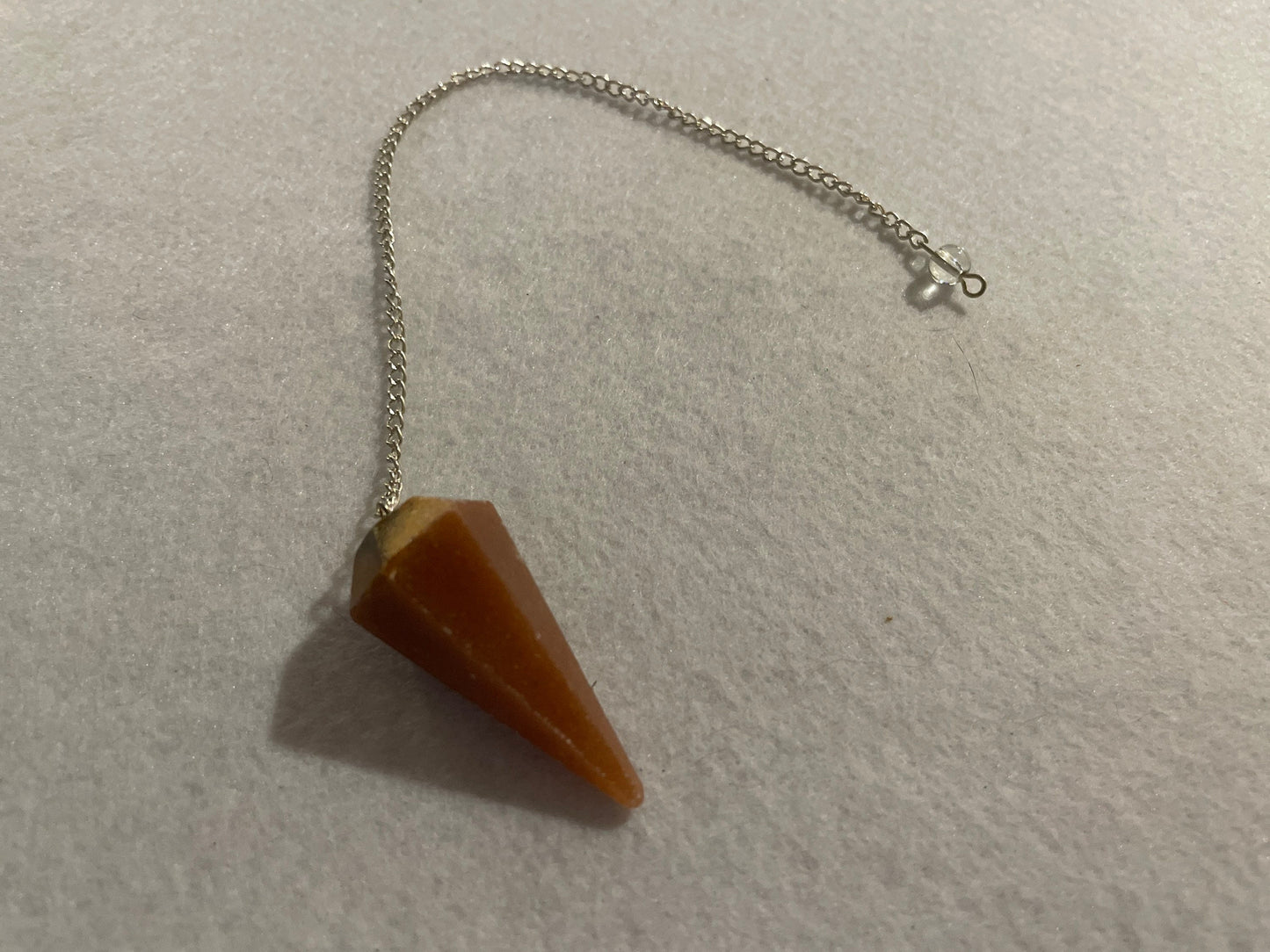 Awesome Carnelian Pendulum is 1.65” and 9” with chain.