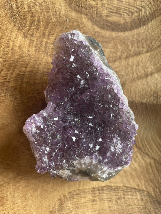 This uniquely shaped Uruguay amethyst cluster is a perfect gift for any Aquarius or February birthday.