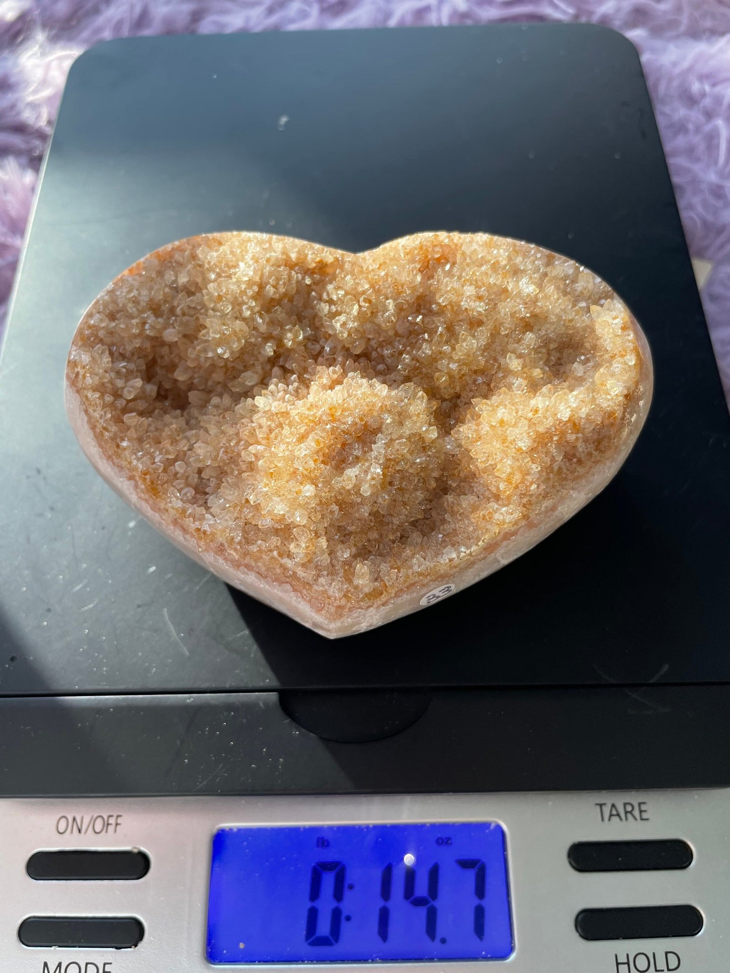 Beautiful Brazilian Citrine heart