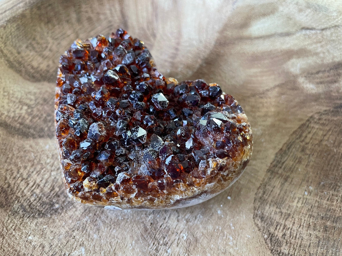 Beautiful deep golden Brazilian Citrine heart