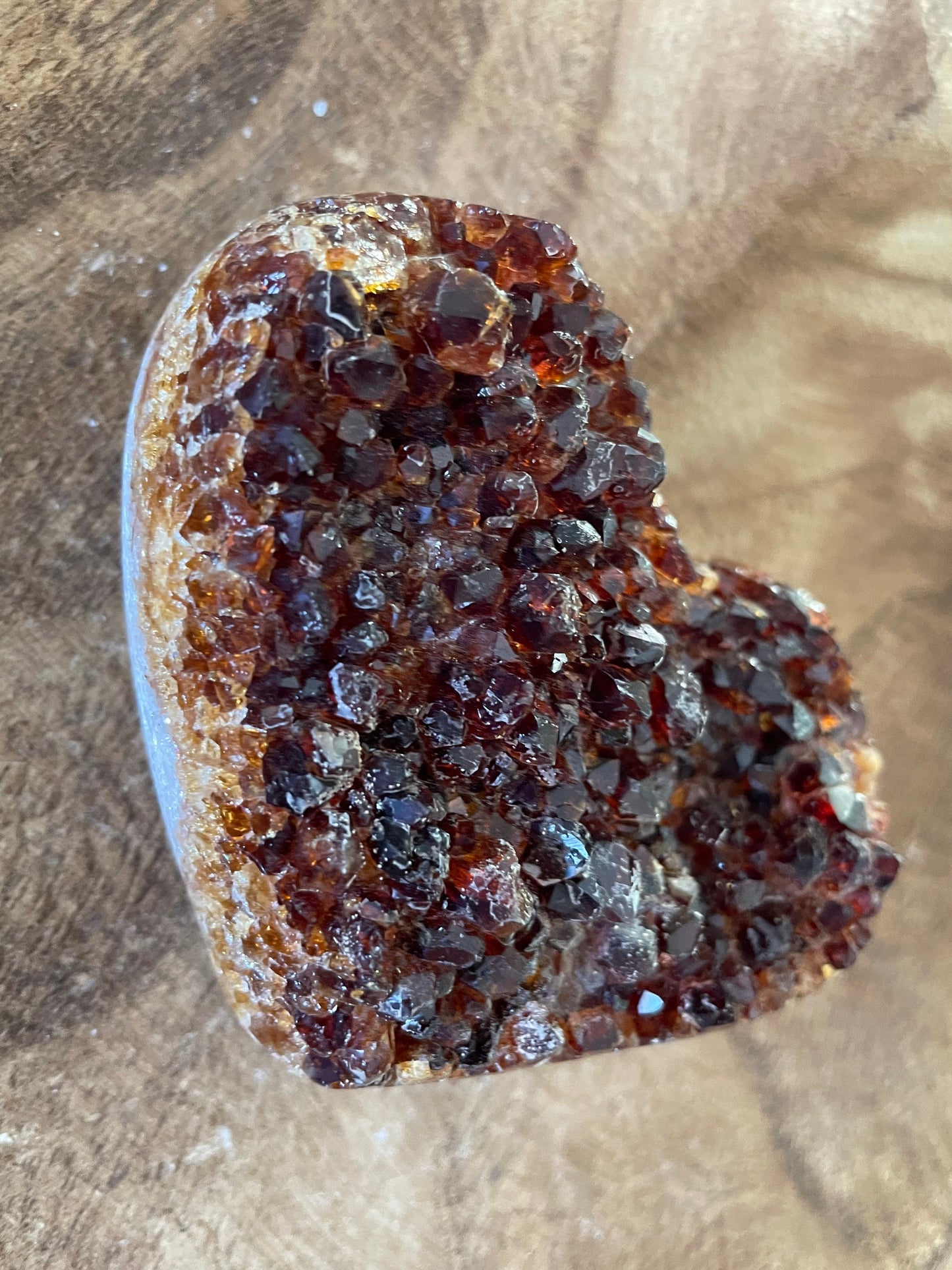 Beautiful deep golden Brazilian Citrine heart