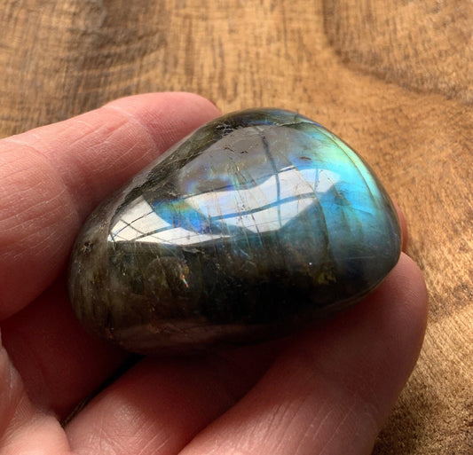 Magnificent Labradorite Heart 2.5 ounces Awesome flash