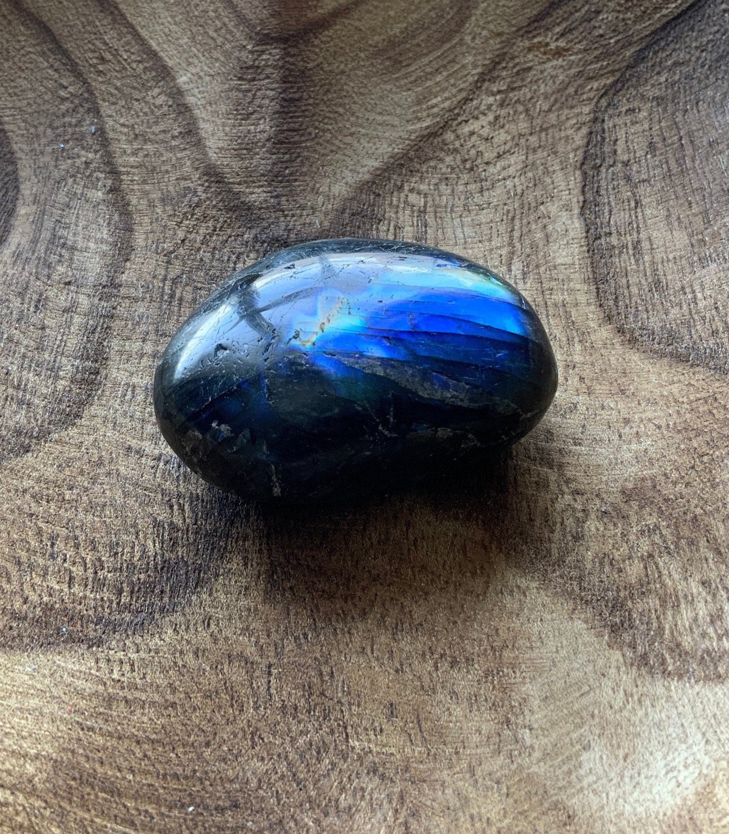 Labradorite heart 4.4 ounces with beautiful flash