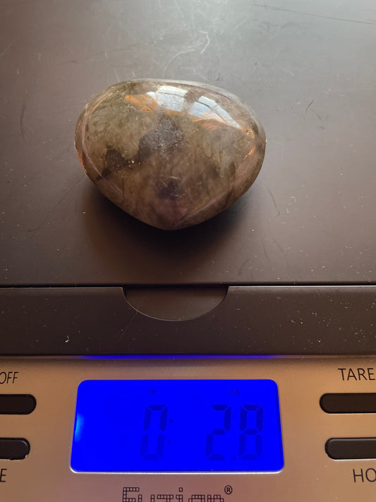 Pretty Labradorite Heart 2.8 ounces