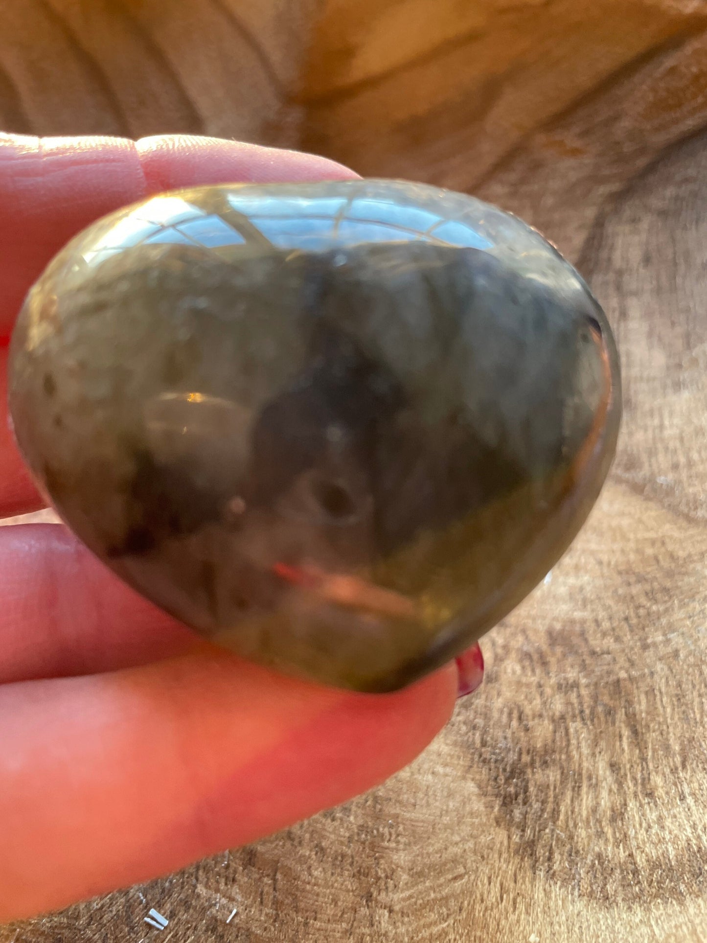 Pretty Labradorite Heart 2.8 ounces