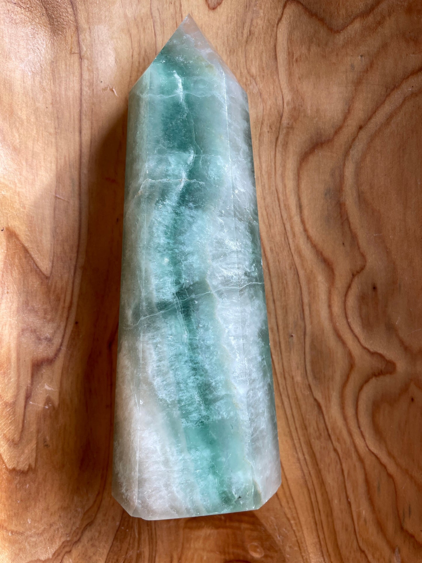 One pound Fluorite point crystal obelisk