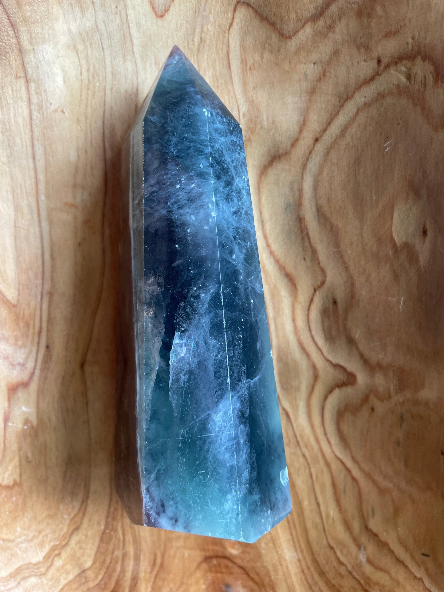 Rainbow Fluorite 20 ounces point obelisk