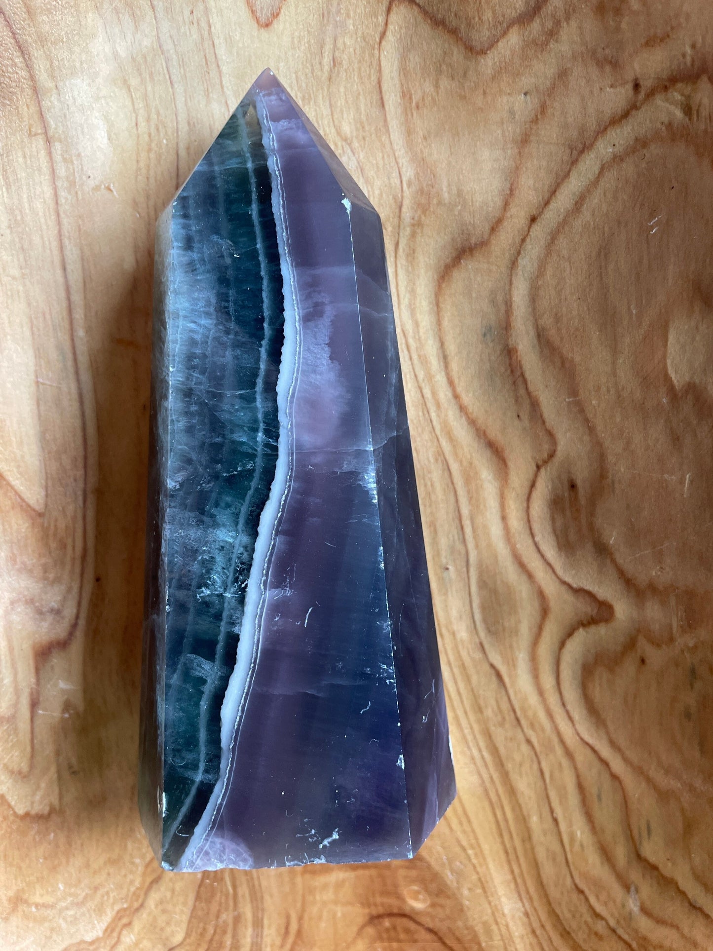 Rainbow Fluorite 20 ounces point obelisk