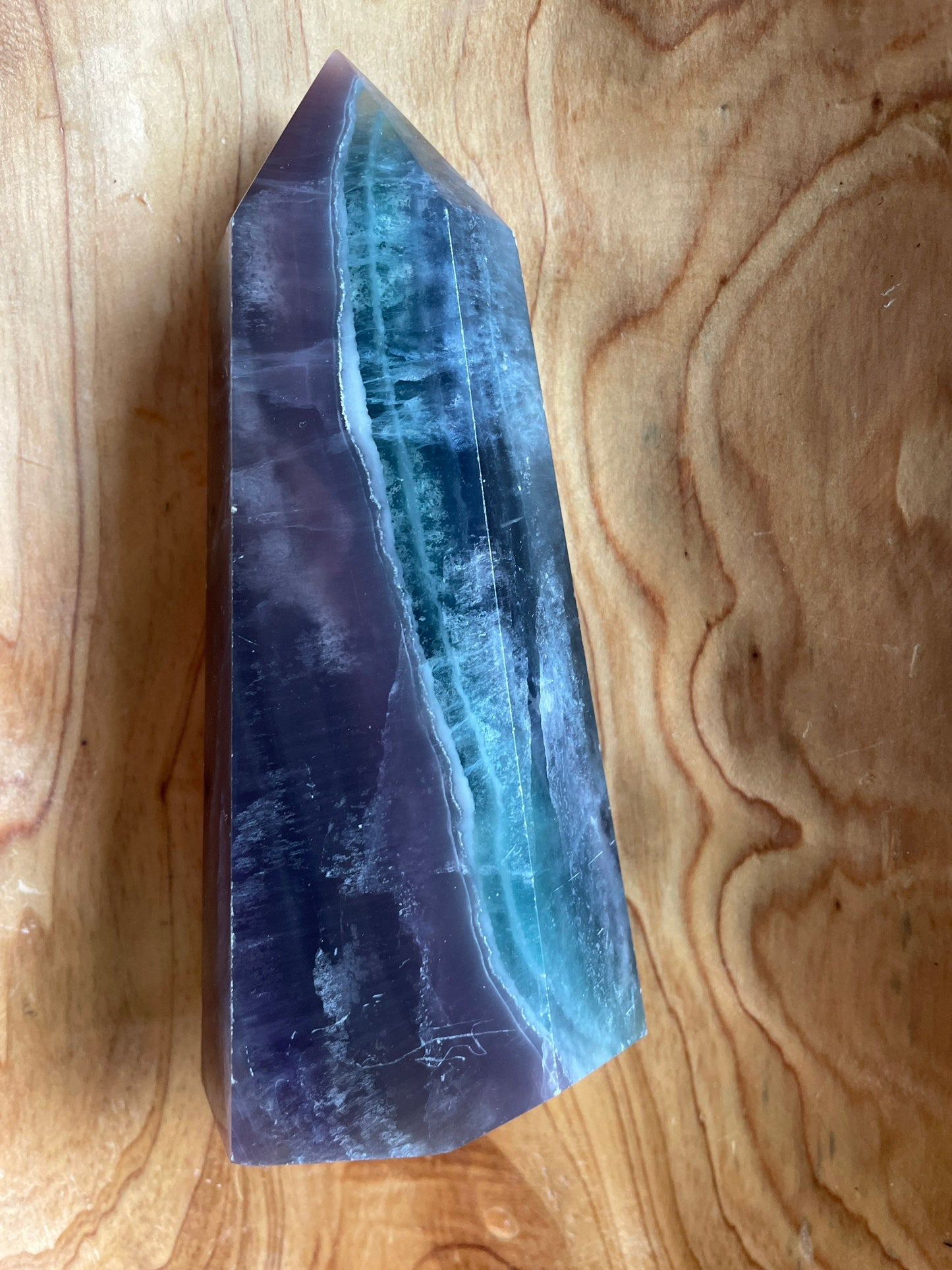 Rainbow Fluorite 20 ounces point obelisk