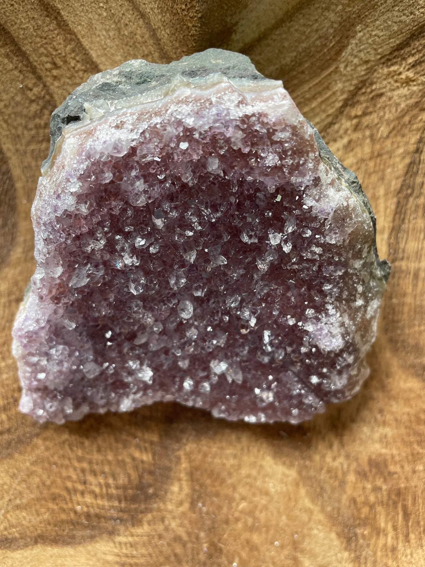 This beautiful Uruguay amethyst cluster is a perfect gift for any Aquarius or February birthday.