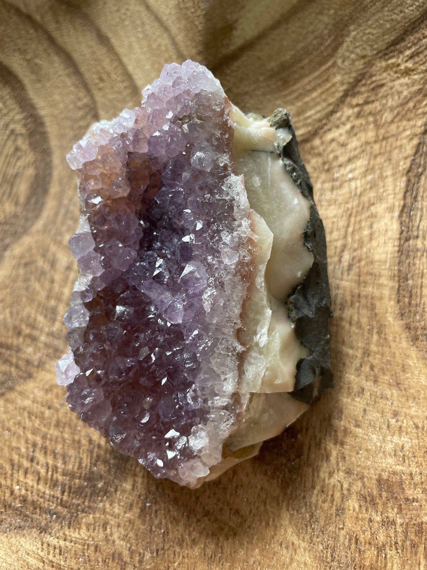 Pretty Uruguay amethyst cluster is a perfect gift for any Aquarius or February birthday